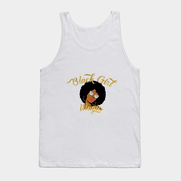 Black Girl Magic Tank Top by monarchvisual